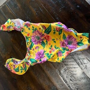 Floral Yellow Swimsuit